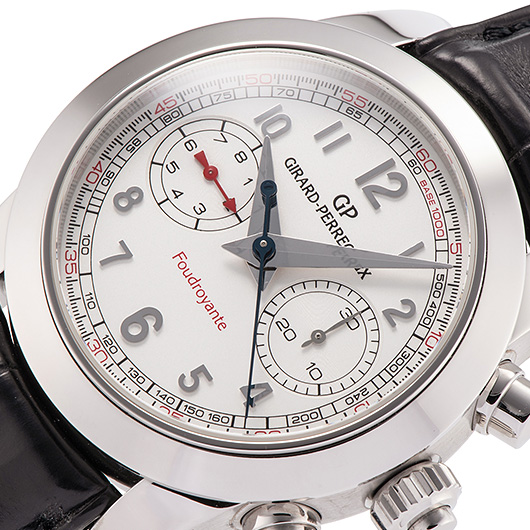 ジラールペルゴ ラトラパンテ フドロワイヤント クロノグラフ リミテッド エディション 90240-11-811-0 シルバー 中古 サブカット 1枚目