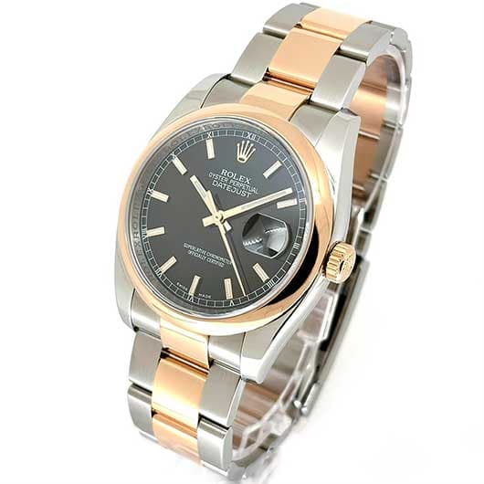 ロレックス デイトジャスト 116201 ブラック 中古 サブカット 1枚目