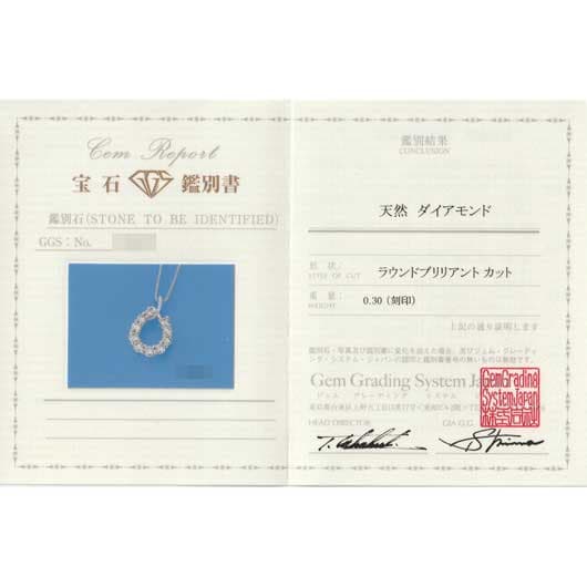 ノーブランド ダイヤモンド ネックレス 4644720 プラチナ 新品 サブカット 2枚目