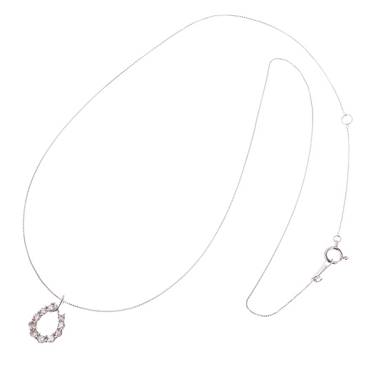 ノーブランド ダイヤモンド ネックレス 4644720 プラチナ 新品 サブカット 4枚目