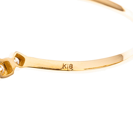 ノーブランド ダイヤモンド リング 4112650 イエローゴールド 新品 サブカット 3枚目