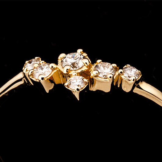 ノーブランド ダイヤモンド リング 4112650 イエローゴールド 新品 サブカット 5枚目