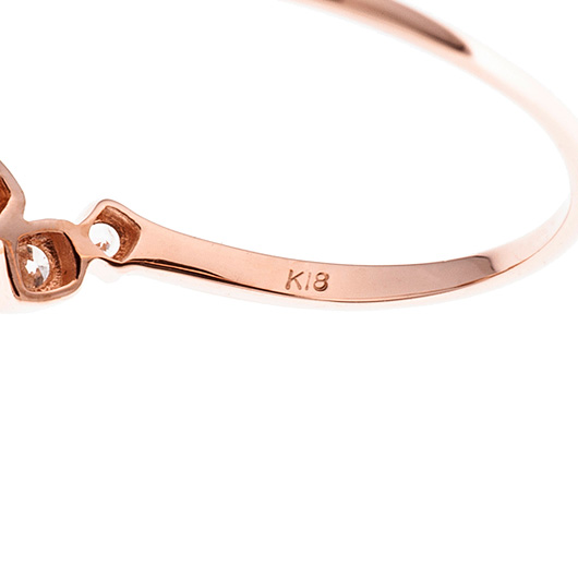 ノーブランド ダイヤモンド リング 4112660 ピンクゴールド 新品 サブカット 3枚目