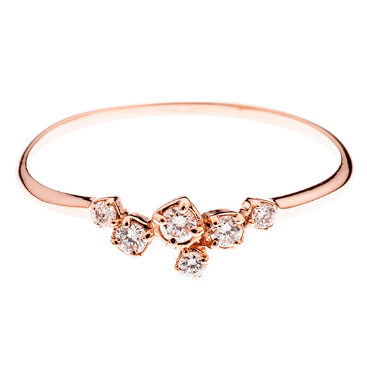 ノーブランド ダイヤモンド リング 4112660 ピンクゴールド 新品 サブカット 4枚目