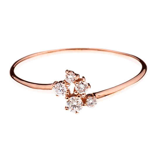 ノーブランド ダイヤモンド リング 4112640 ピンクゴールド 新品 サブカット 4枚目