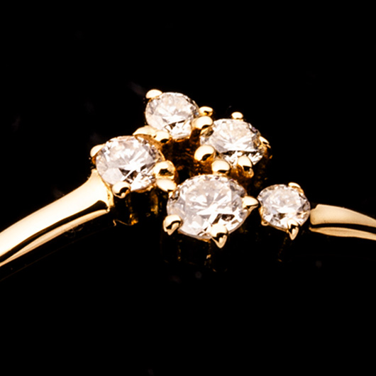 ノーブランド ダイヤモンド リング 4112630 イエローゴールド 新品 サブカット 5枚目