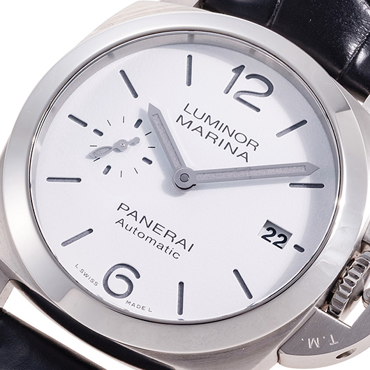 パネライ ルミノール クアランタ PAM01271 ホワイト 中古 サブカット 1枚目