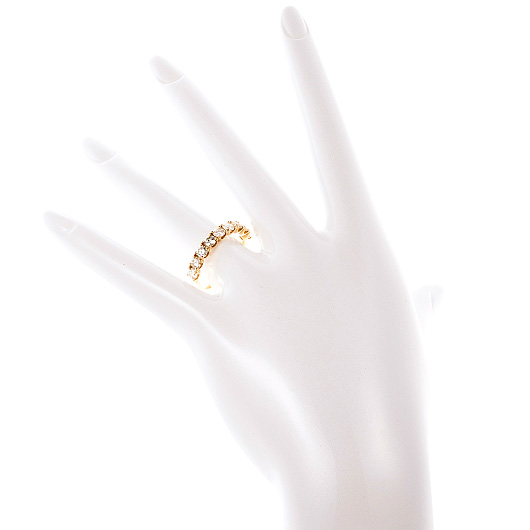 ノーブランド ダイヤモンド エタニティ リング 11027571 イエローゴールド 新品 サブカット 1枚目