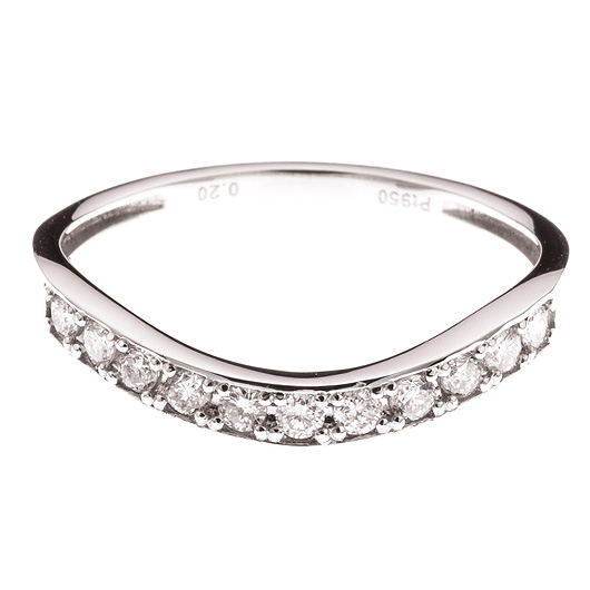 ノーブランド ダイヤモンド エタニティ リング 13100140 プラチナ 新品 サブカット 4枚目