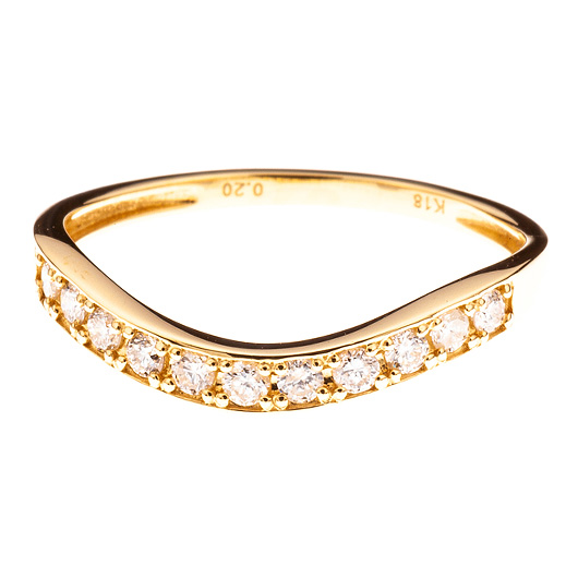 ノーブランド ダイヤモンド エタニティ リング 13100126 イエローゴールド 新品 サブカット 4枚目