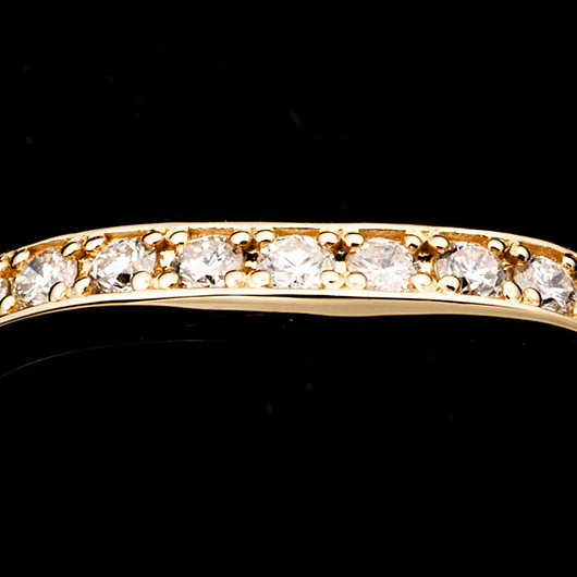 ノーブランド ダイヤモンド エタニティ リング 13100126 イエローゴールド 新品 サブカット 5枚目