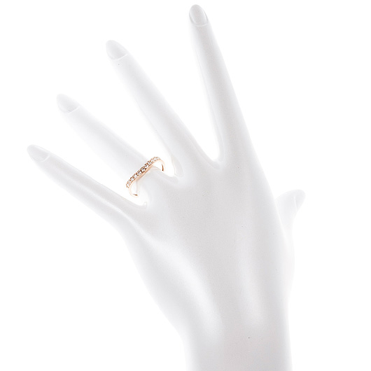 ノーブランド ダイヤモンド エタニティ リング 13100132 ピンクゴールド 新品 サブカット 1枚目