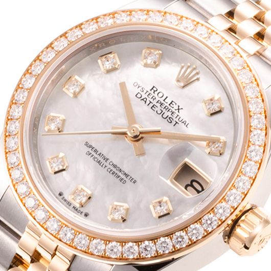 ロレックス デイトジャスト28 279383RBR ホワイト 新品 サブカット 1枚目