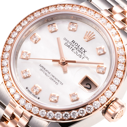 ロレックス デイトジャスト 28 279381RBR ホワイト 新品未使用 サブカット 1枚目