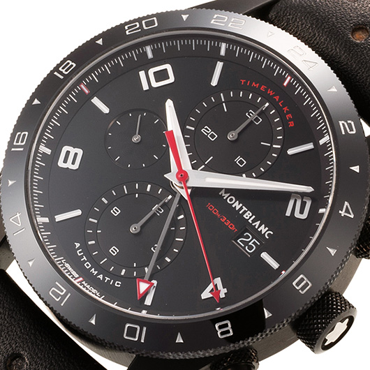 モンブラン タイムウォーカークロノグラフ UTC MB116102 ブラック 新品未使用 サブカット 1枚目