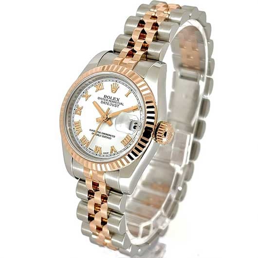 ロレックス デイトジャスト 179171 ホワイト 中古 サブカット 1枚目