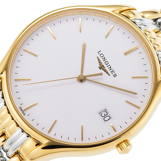 ロンジン リール L4.759.2.12.7 ホワイト 新品 サブカット 1枚目