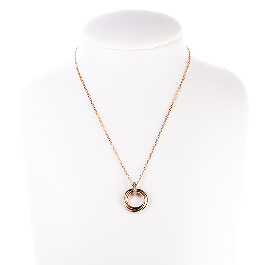 カルティエ トリニティ ネックレス ホワイトゴールド/イエローゴールド/ピンクゴールド 中古 サブカット 1枚目