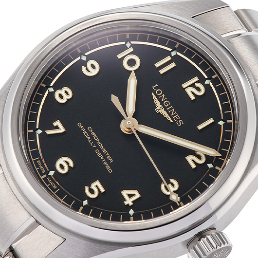 ロンジン スピリット パイロット L3.809.4.53.6 ブラック 新品 サブカット 1枚目