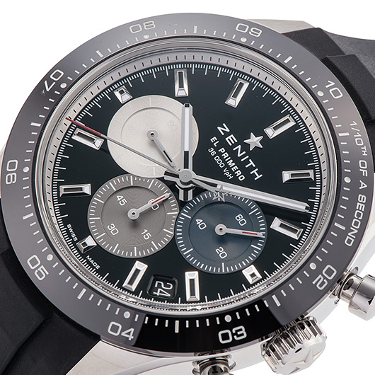 ゼニス クロノマスター スポーツ 03.3100.3600/21.C822 ブラック/シルバー/グレー/ブルー 新品 サブカット 1枚目