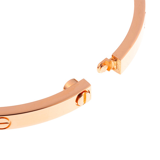 カルティエ ラブ ブレスレット SM CBR6047316 ピンクゴールド 中古 サブカット 5枚目