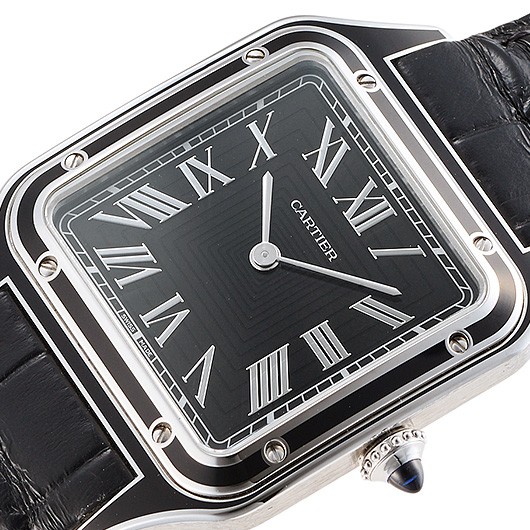 カルティエ サントス デュモン WSSA0046 ブラック 中古 サブカット 1枚目