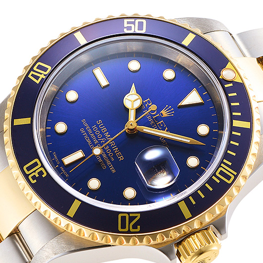 ロレックス サブマリーナ デイト 16613LB ブルー 中古 サブカット 1枚目