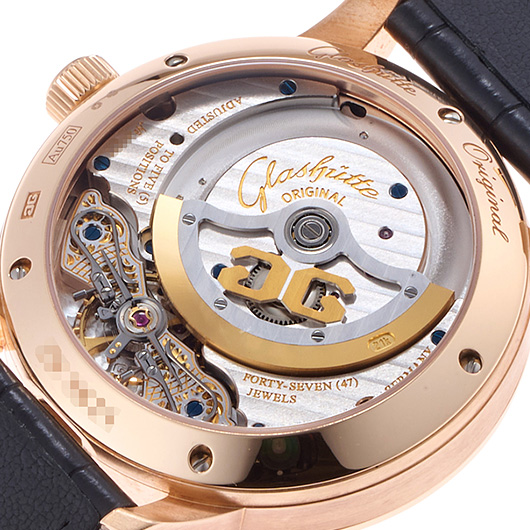 グラスヒュッテオリジナル パノマティック ルナ 1-90-02-49-35-61 ブラック 中古 サブカット 3枚目