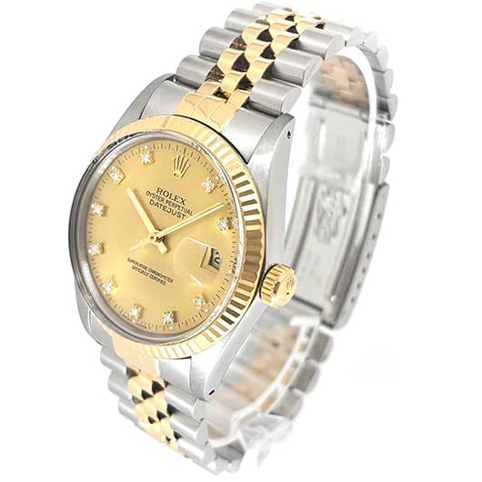 ロレックス デイトジャスト 16013G シャンパン アンティーク サブカット 1枚目