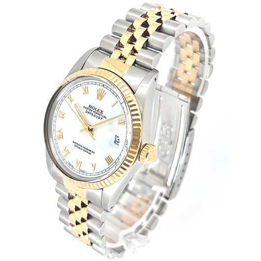ロレックス デイトジャスト 16013 ホワイト アンティーク サブカット 1枚目