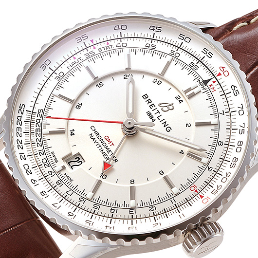 ブライトリング ナビタイマーGMT A32310211G1P1 シルバー 新品 サブカット 1枚目