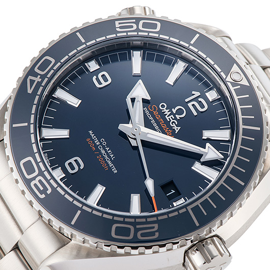 オメガ シーマスター プラネットオーシャン コーアクシャル マスタークロノメーター 215.30.44.21.03.001 ブルー 中古 サブカット 1枚目