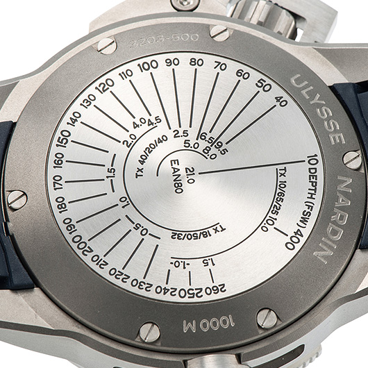 ユリス・ナルダン ダイバー ディープダイブ 3203-500/93 ブルー 新品未使用 サブカット 3枚目
