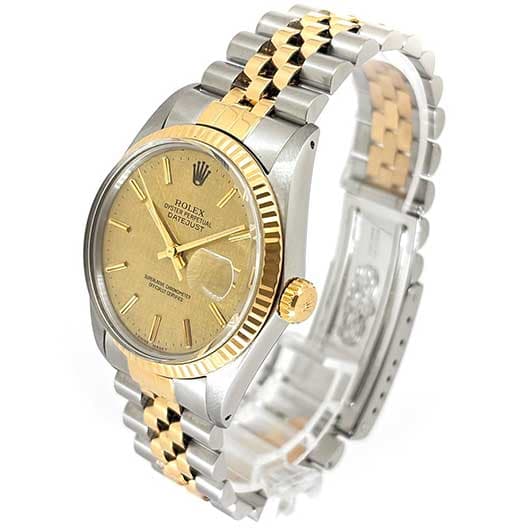 ロレックス デイトジャスト 16013 シャンパン アンティーク サブカット 1枚目