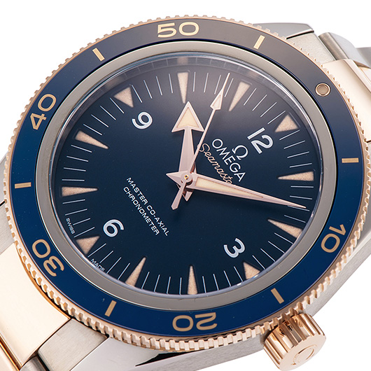 オメガ シーマスター300 マスターコーアクシャル 233.60.41.21.03.001 ブルー 新品 サブカット 1枚目