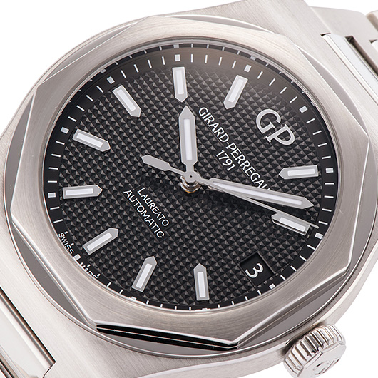 ジラールペルゴ ロレアート 81010-11-634-11A ブラック 中古 サブカット 1枚目