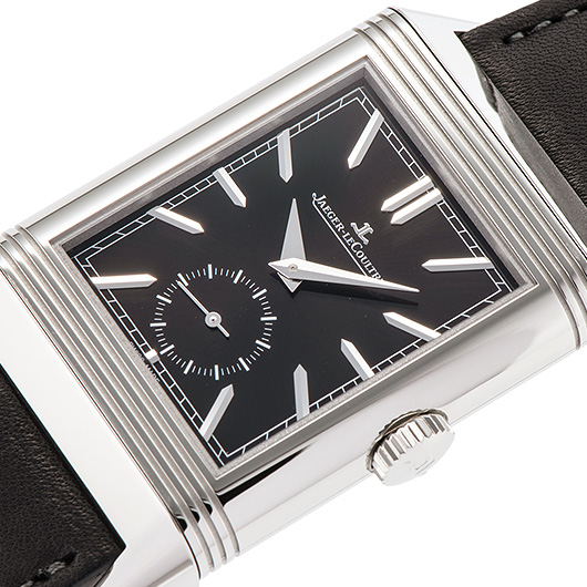 ジャガー・ルクルト レベルソ トリビュート デュオ Q398847J ブラック/シルバー 中古 サブカット 1枚目