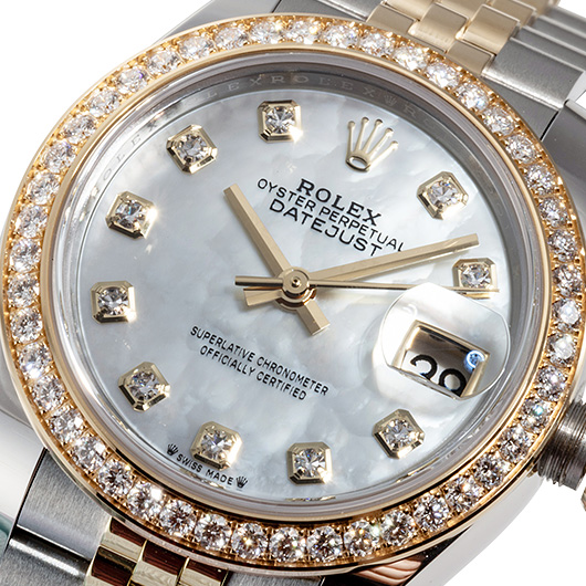 ロレックス デイトジャスト28 279383RBR ホワイト 新品未使用 サブカット 3枚目