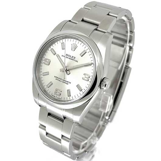 ロレックス オイスター パーペチュアル 114200 シルバー 中古 サブカット 1枚目