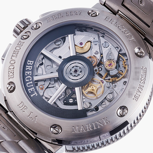 ブレゲ マリーン クロノグラフ 5527 5527TI/Y1/TW0 ブルー 中古 サブカット 3枚目