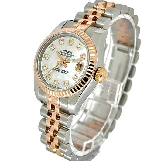 ロレックス デイトジャスト 179171NG ホワイト 中古 サブカット 1枚目