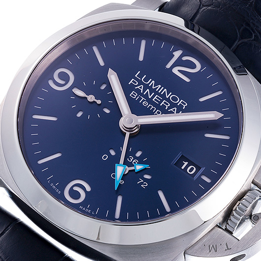 パネライ ルミノール ビテンポ PAM01361 ブルー 中古 サブカット 1枚目