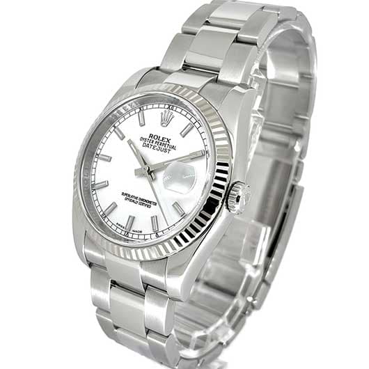 ロレックス デイトジャスト 116234 ホワイト 中古 サブカット 1枚目