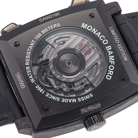 タグ・ホイヤー モナコ キャリバー11 クロノグラフ バンフォード CAW2190.FC6437 ブラック/アクアブルー 中古 サブカット 3枚目