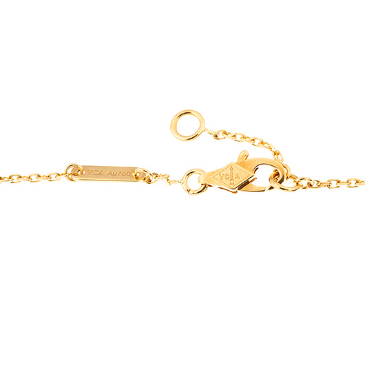 ヴァンクリーフ＆アーペル スウィート アルハンブラ ブレスレット VCARF68800 イエローゴールド/ホワイト 中古 サブカット 2枚目