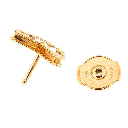 ヴァンクリーフ＆アーペル スウィート アルハンブラ パピヨン ブレスレット イエローゴールド/ホワイト 中古 サブカット 4枚目