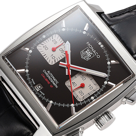 タグ・ホイヤー モナコ クロノグラフ CAW2114.FC6177 ブラック/シルバー 中古 サブカット 1枚目