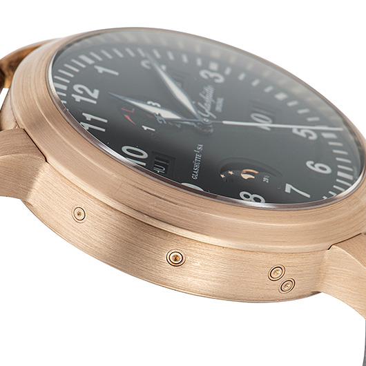 グラスヒュッテオリジナル セネター ナビゲーター パーペチュアルカレンダー 100-07-07-07-04 ブラック 中古 サブカット 3枚目