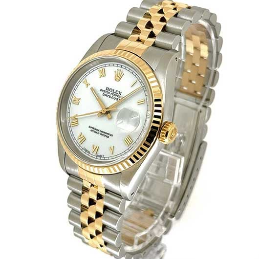 ロレックス デイトジャスト 16233 ホワイト 中古 サブカット 1枚目