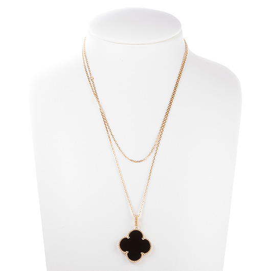 ヴァンクリーフ＆アーペル マジック アルハンブラ ネックレス イエローゴールド 中古 サブカット 1枚目